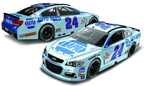 2017 CHASE ELLIOTT #24 DARLINGTON THROWBACK SPECIAL 1/24