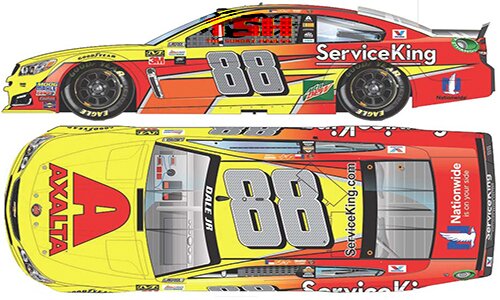 2017 DALE EARNHARDT JR #88 SERVICE KING 600TH START 1/24