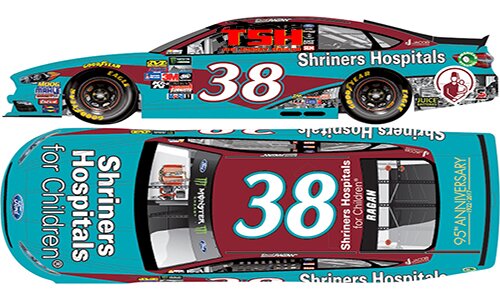 2017 DAVID RAGAN #38 SHRINERS HOSPITAL 1/24