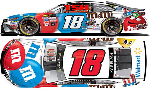 2017 KYLE BUSCH #18 M&M RED, WHITE & BLUE SPECIAL 1/24