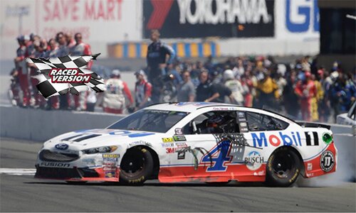 2017 KEVIN HARVICK #4 SONOMA WINNER RACED VERSION W/ COLLECTOR CARD 1/24 ACTION DIECAST