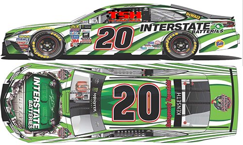 2017 MATT KENSETH #20 INTERSTATE BATTERIES 1/24