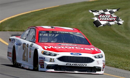 2017 RYAN BLANEY #21 POCONO WINNER RACED VERSION W/ COLLECTOR CARD 1/24