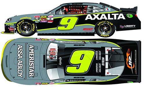 2017 WILLIAM BRYON #9 AXALTA *AUTOGRAPHED* (XFINITY) 1/24