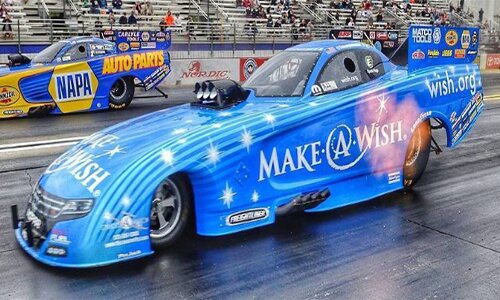 2017 TOMMY JOHNSON MAKE A WISH NHRA FUNNY CAR 1/24
